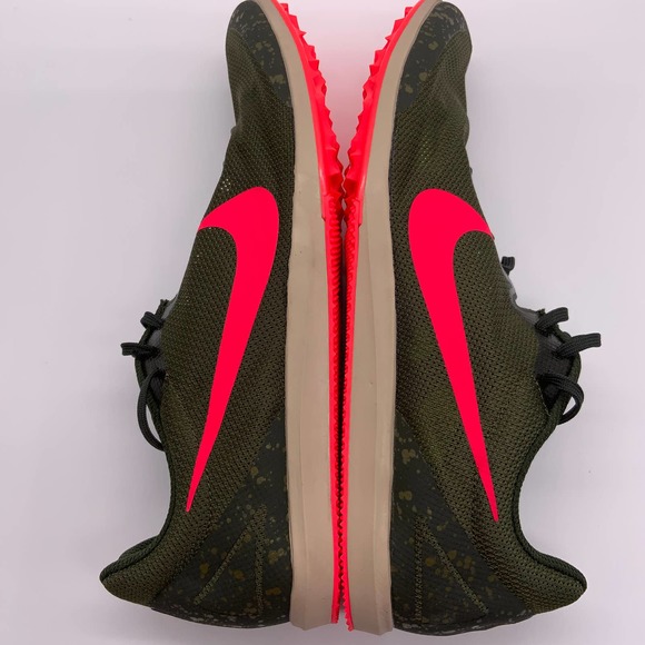 Nike Zoom Rival D 10 Spikes Olive Track Cleats - Picture 7 of 8